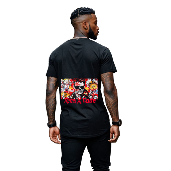 Rebel X Code Chaos Collage Tee Mens Style : RXCBASTBG002