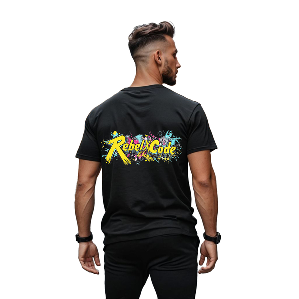 Rebel X Code Neon Splash Rebellion Tee Mens Style : RXCBASTBG021