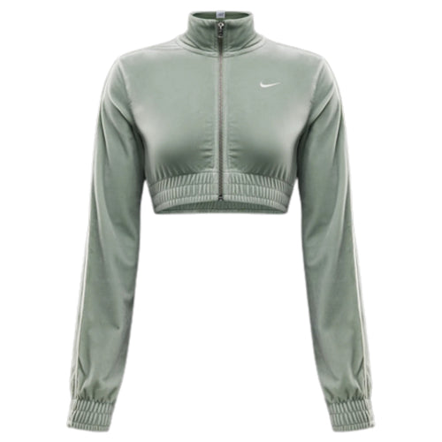 Nike Sportswear Collection Women's Cropped Velour Full-zip Top Womens Style : Fz3679