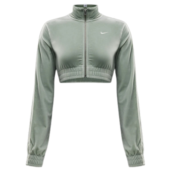 Nike Sportswear Collection Women's Cropped Velour Full-zip Top Womens Style : Fz3679