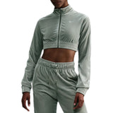 Nike Sportswear Collection Women's Cropped Velour Full-zip Top Womens Style : Fz3679