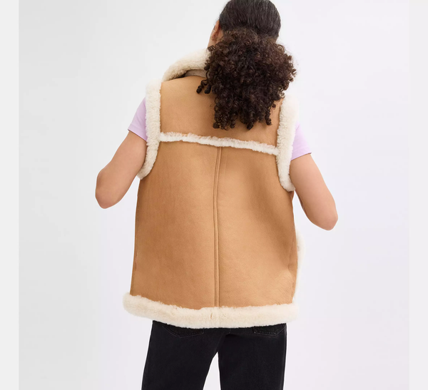 Shearling Reversible Vest