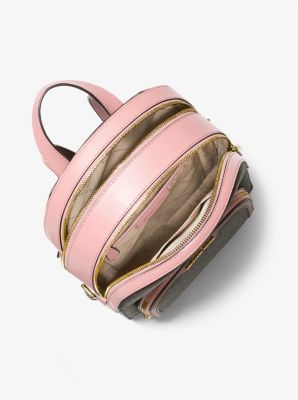 Jaycee Signature Logo Medium Backpack - Powder Blush