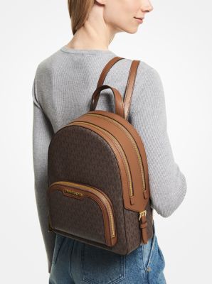 Jaycee Signature Logo Medium Backpack - Powder Blush