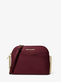 Jet Set Travel Saffiano Leather Dome Medium Crossbody - Oxblood