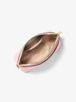 Jet Set Travel Saffiano Leather Dome Medium Crossbody - Powder Blush