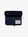 Large Continental Wallet Saffiano Leather - Navy