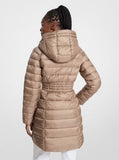 Quilted Nylon Puffer Jacket - Taupe