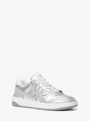 Rebel Metallic Leather Sneaker - Silver