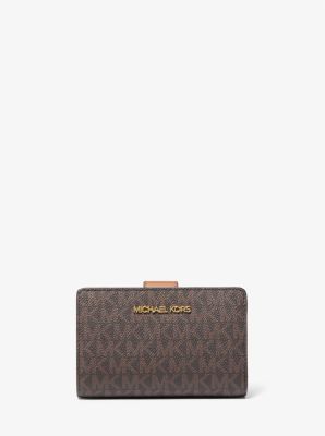 Signature Logo Medium Wallet - Brown