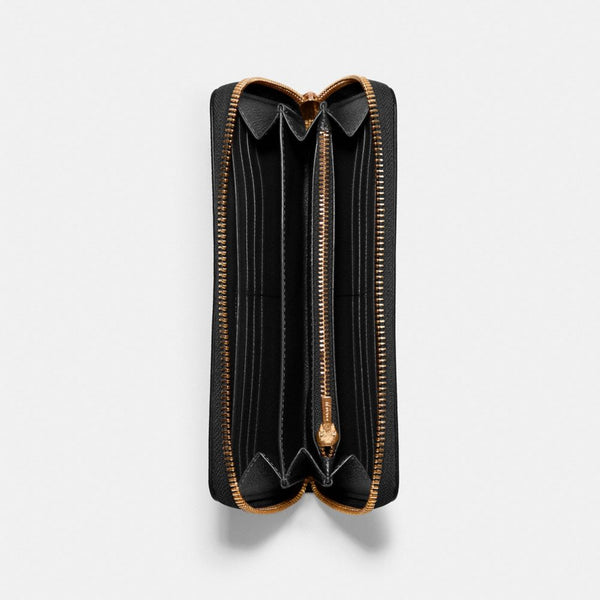 Long Zip Around Wallet - Cross Grain Leather