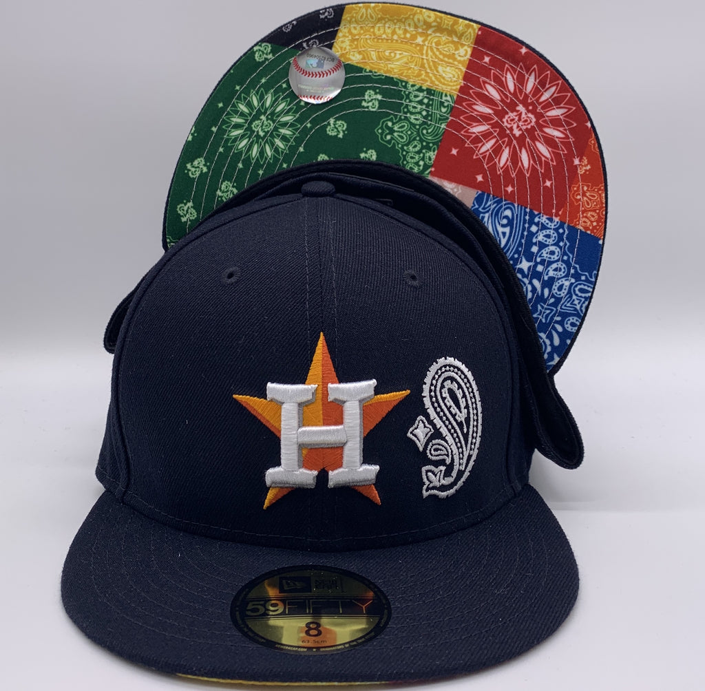 New Era Houston Astros Mens Navy Blue QT World Series Side Patch