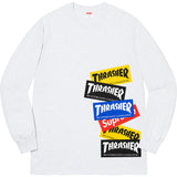 Supreme Thrasher Multi Logo L/s Tee Mens Style : Fw21t10