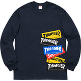 Supreme Thrasher Multi Logo L/s Tee Mens Style : Fw21t10