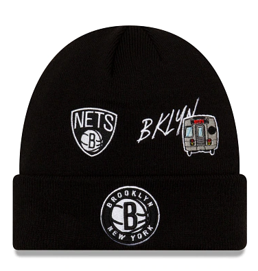 New Era Q4 Qt Knit Brooklyn Nets Beanie Unisex Style : 6505930