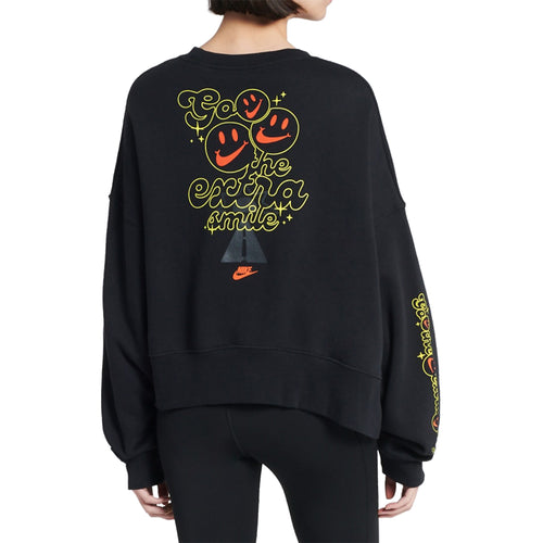 Nike Sportswear Smiley Fleece Sweatshirt Womens Style : Dq3543