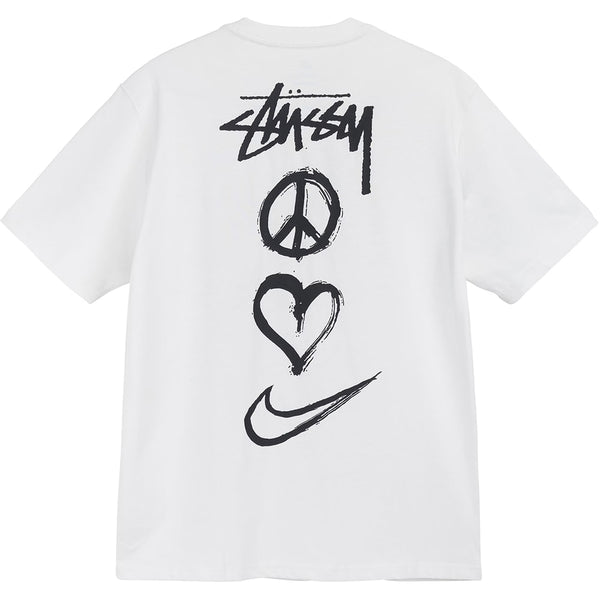 Nike X Stussy Peace Love Swoosh T-shirt Mens Style : Dm4942