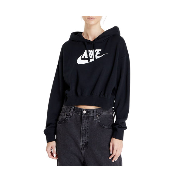 Nike Sportswear Club Fleece Oversized Crop Graphic Hoodie Womens Style : Dq5850